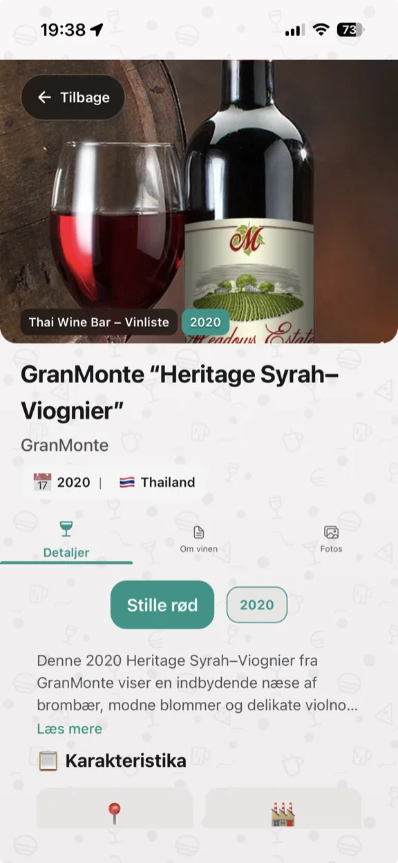 ScanYum Vintilstand — årgang, druesorter, smagnoter