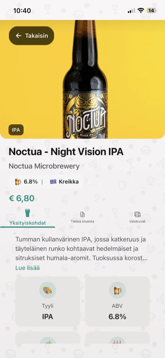 ScanYum Oluttila — hanalistat, oluttyylit, ABV ja panimotiedot