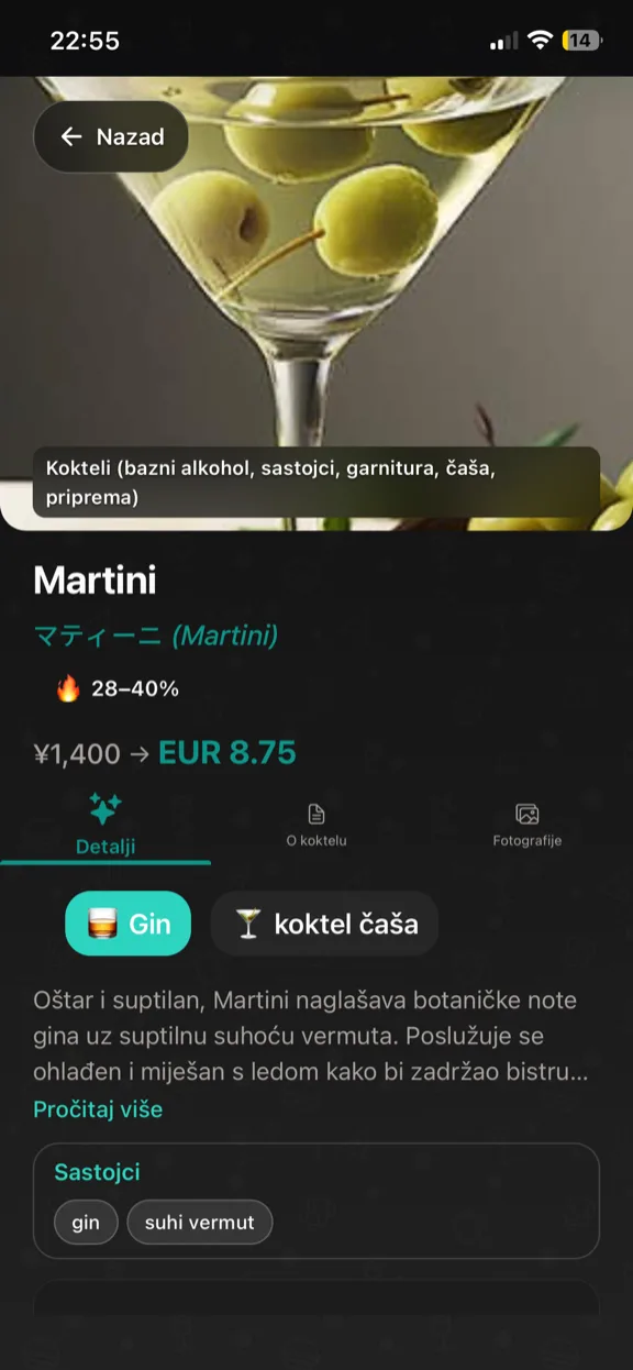 ScanYum Koktajl način — sastojci, bazni destilat, profil okusa