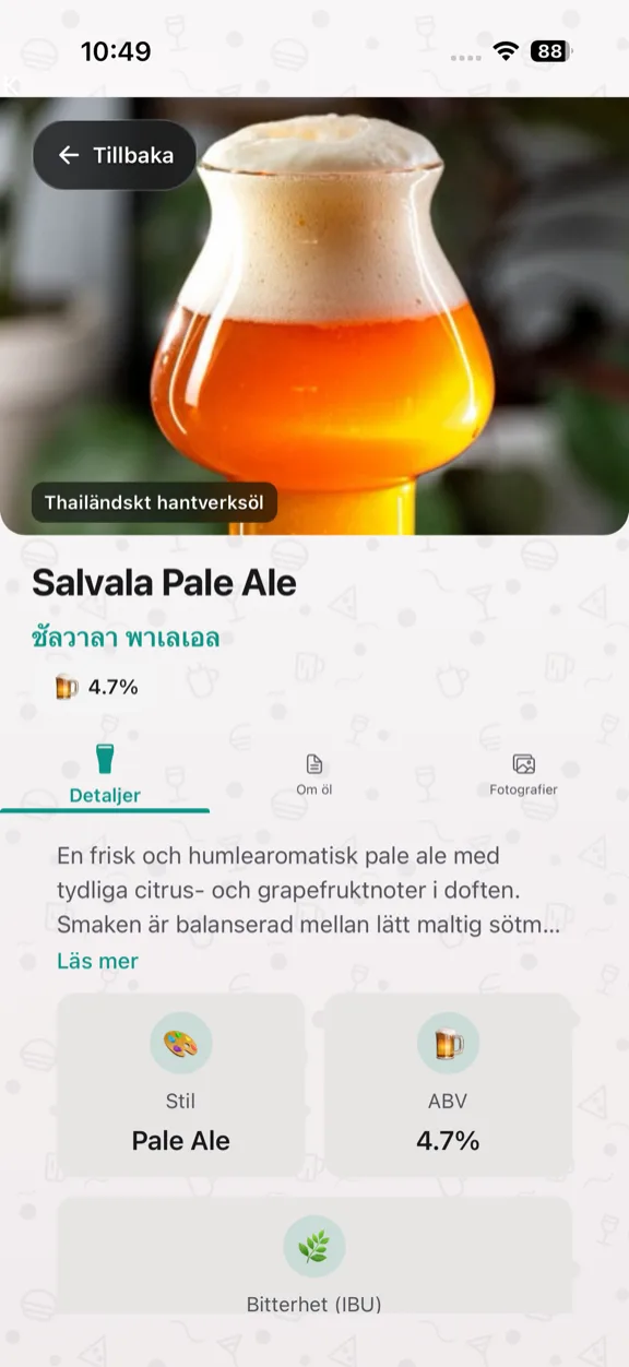 ScanYum Ölläge — taplistor, ölstilar, ABV och bryggeridetaljer